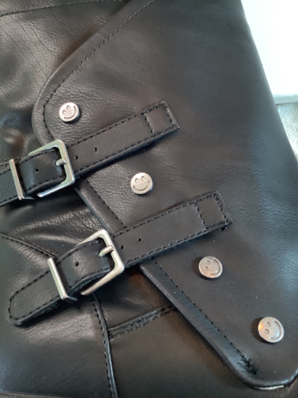 NWT Blowfish Malibu Kids black leather moto boots big girls 3 or ladies 5. - Picture 12 of 14